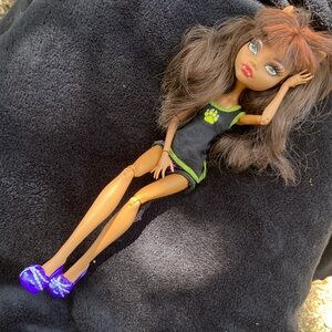 Vintage Monster High doll, Clawdeen Wolf, “Dead Tired” released 2012 by Mattel.